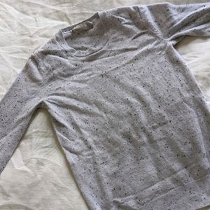 Everlane cashmere crew in lavender donegal